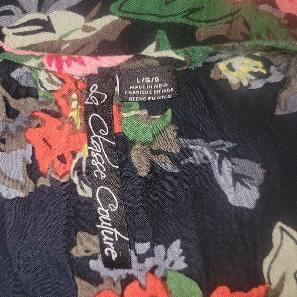 La Classe Couture Floral Sleeveless Dress L - Picture 7 of 7